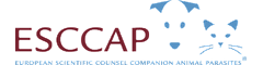 UA: Логотип ESCCAP UA — Європейська наукова рада з питань паразитів тварин-компаньйонів в Україні. EN: ESCCAP Ukraine logo — European Scientific Counsel Companion Animal Parasites.